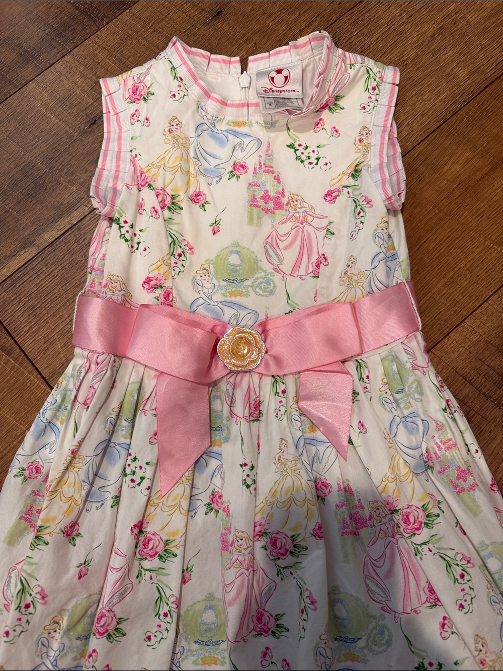 Disney Princess Dress in White and Pink - Picture 3 of 6